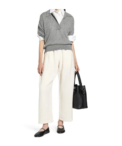 Studio Nicholson Elasticated Waistband Trousers In White