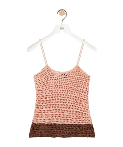 Loewe Top In Silk In Neutral