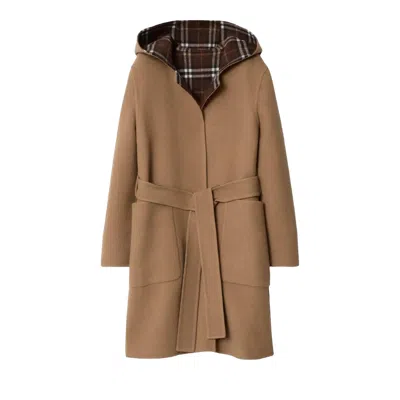 Pre-owned Burberry Hampshire Coat 'camel' | Black | Women's Size 2