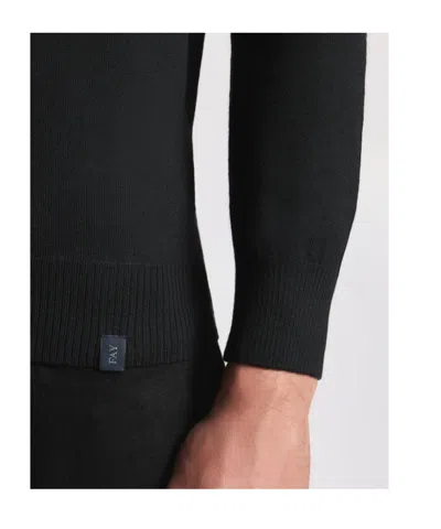 Fay Round-neck Pullover In Wool In Black