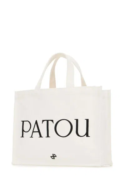 Patou Patterned Handbag In White
