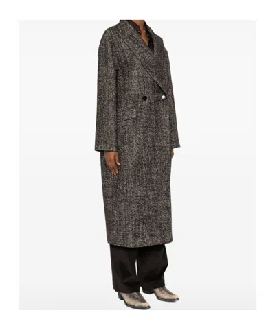 Tagliatore Linden Double-breasted Wool Coat Clothing In Brown