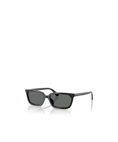 Jimmy Choo 55mm Rectangular Sunglasses In Black