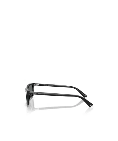 Jimmy Choo 55mm Rectangular Sunglasses In Black