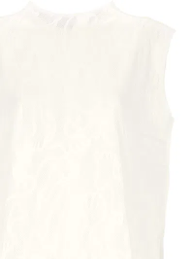 Issey Miyake Sleeveless Dress In White