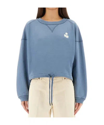 Isabel Marant Étoile Isabel Marant Etoile Margo Sweatshirt With Logo In Blue