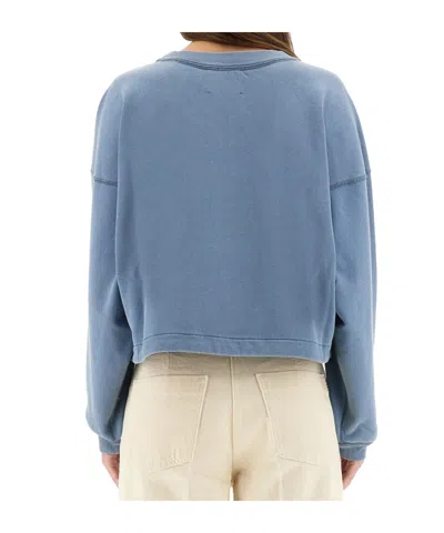 Isabel Marant Étoile Isabel Marant Etoile Margo Sweatshirt With Logo In Blue