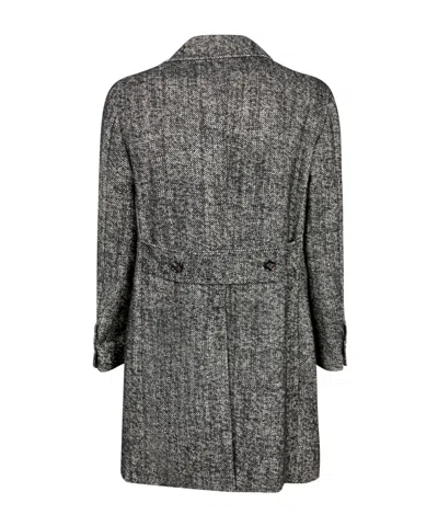 Tagliatore Long-sleeved Coat In Gray