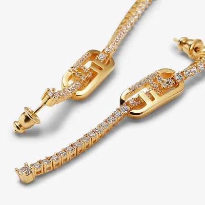 Fendi O'lock Earrings In Gold