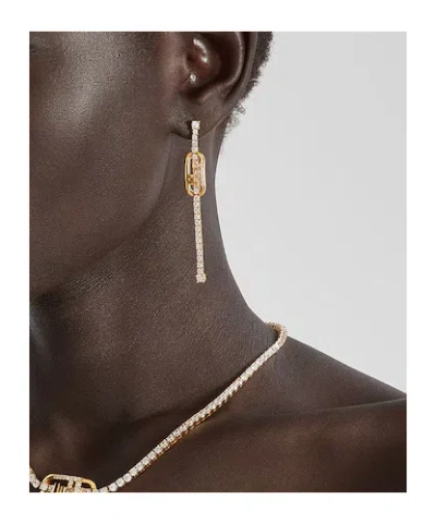 Fendi O'lock Earrings In Gold