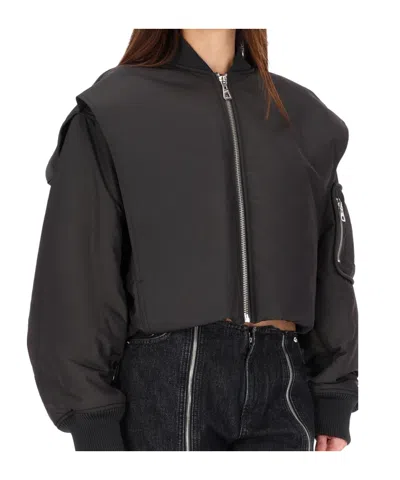 Jean Paul Gaultier Oversized Shoulder Jacket Sleeve Pocket In Black