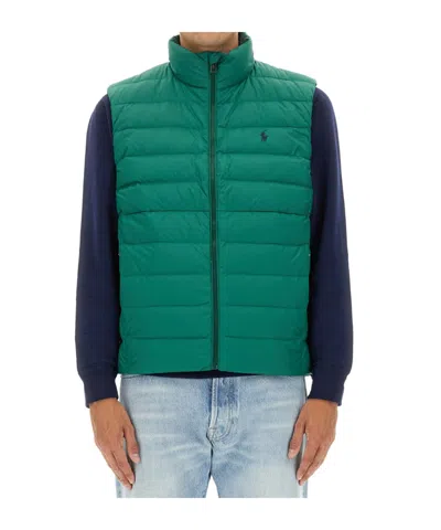 Polo Ralph Lauren Polo Pony Gilet In Green