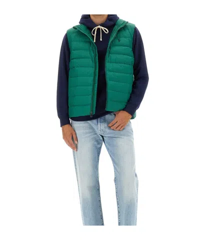 Polo Ralph Lauren Polo Pony Gilet In Green