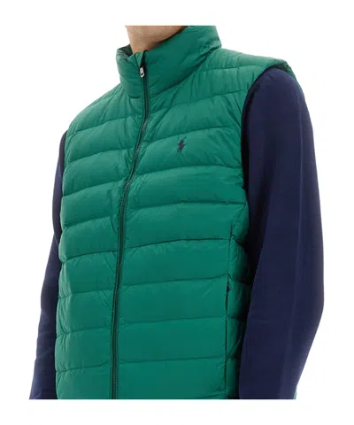 Polo Ralph Lauren Polo Pony Gilet In Green