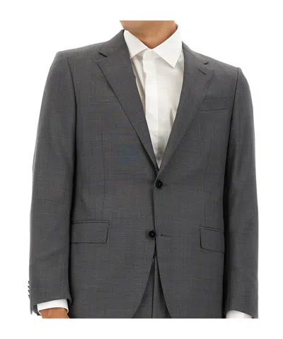 Zegna Wool Dress In Gray