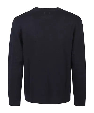 C.p. Company Lens-pocket Wool Sweater In Blue