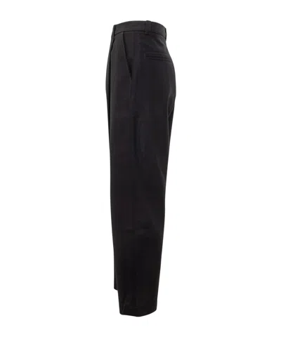 Studio Nicholson Classic Tailored Black Trousers With Straight Leg Design In Black