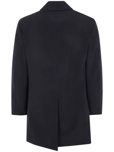 Aspesi Buttoned Single-breasted Coat In Black