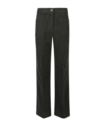 Victoria Beckham Belt Loops Jeans In Black