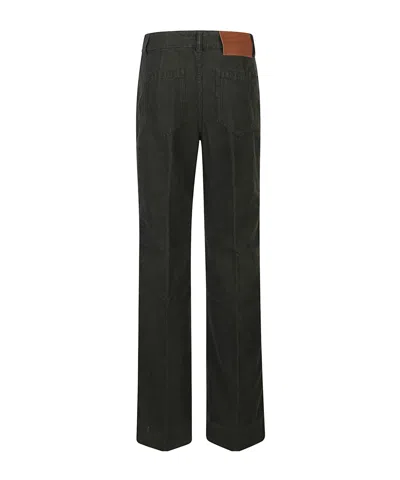 Victoria Beckham Belt Loops Jeans In Black