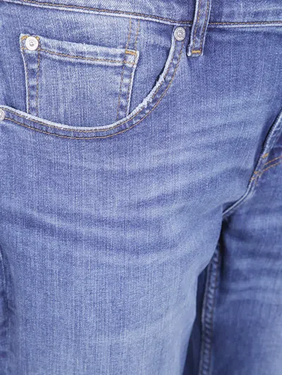 7 For All Mankind Tapered Slim Fit Denim Trousers In Blue