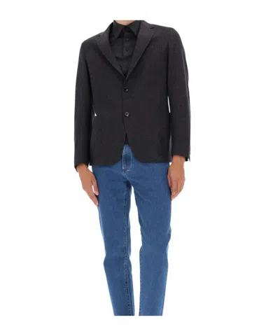 Zegna Shirt Jacket In Black