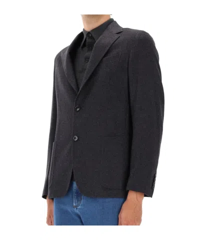 Zegna Shirt Jacket In Black