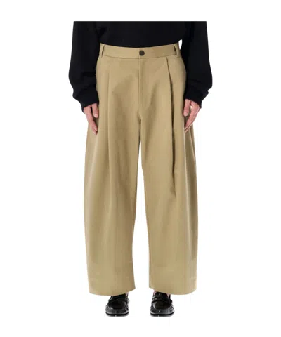 Studio Nicholson Pleat-detail Trousers In Neutral