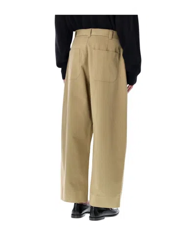 Studio Nicholson Pleat-detail Trousers In Neutral