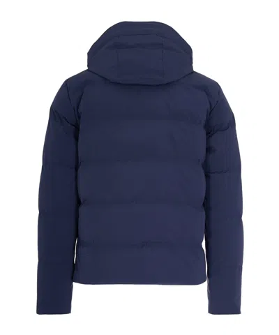 Paul & Shark Long-sleeved Down Jacket In Blue