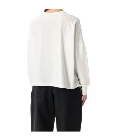 Studio Nicholson Loop Oversized Mercerized Cotton Jersey Tee In White