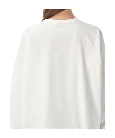 Studio Nicholson Loop Oversized Mercerized Cotton Jersey Tee In White