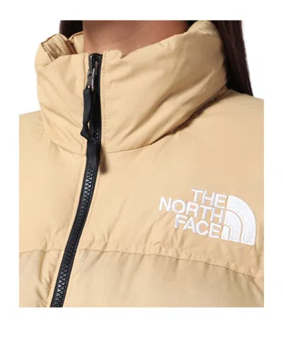 The North Face 1996 Retro Nuptse Khaki Stone Down Jacket In Brown