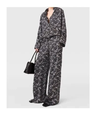 Stella Mccartney Lace Print Oversized Drawstring Pants In Multi