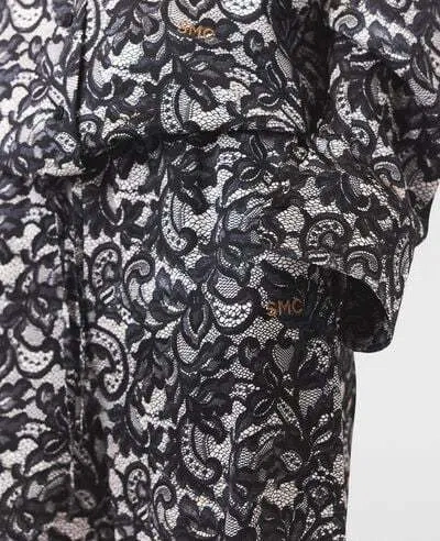 Stella Mccartney Lace Print Oversized Drawstring Pants In Multi