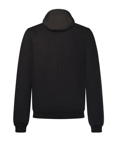 Moorer Callum Hooded Jacket In Black