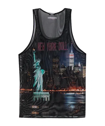 Dsquared2 Graphic-print Tank Top In Black