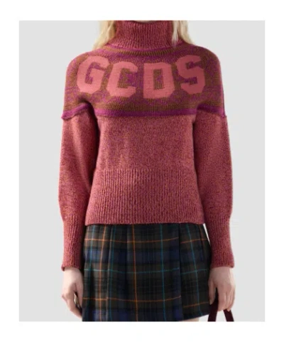 Gcds Strickpullover Mit Rollkragen In Red