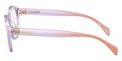 Versace Round-frame Glasses In Blue