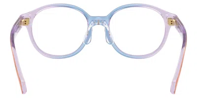 Versace Round-frame Glasses In Blue
