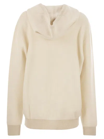 Peserico Wool And Cashmere Jumper In Neutral