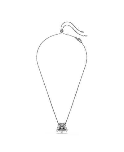 Swarovski Sublima Triangle Crystal Pendant Necklace In Gray