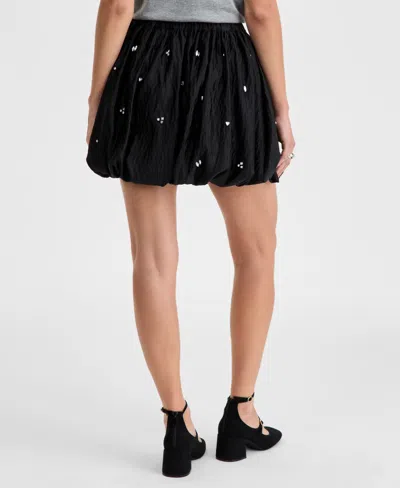 On 34th Women's Embellished Bubble-hem Mini Skirt, Macy's Exclusive In Black
