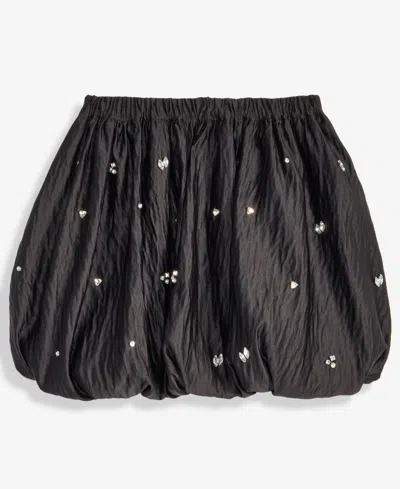 On 34th Women's Embellished Bubble-hem Mini Skirt, Macy's Exclusive In Black