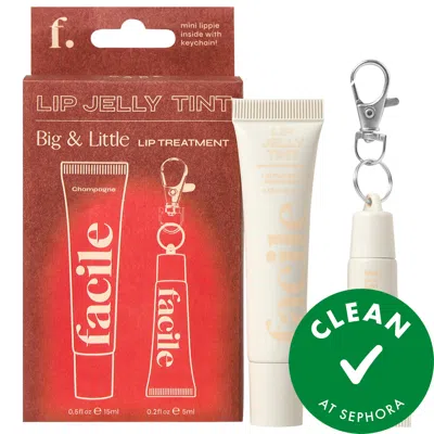Facile Big & Little Lip Jelly Treatment Duo + Keychain In Transparent