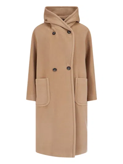 Tagliatore Structured Tailored Coat With Classic Silhouette In Brown