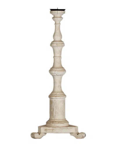 Zentique Cream Candle Stick In White