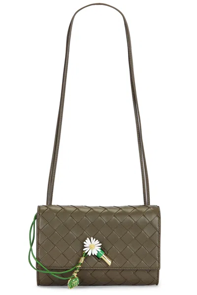 Bottega Veneta Andiamo Slim Pouch In Brown