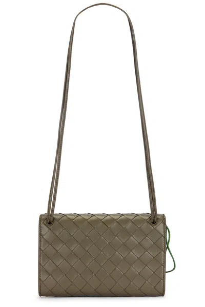 Bottega Veneta Andiamo Slim Pouch In Brown