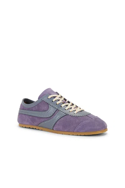Dries Van Noten Lilac Suede Sneakers In Purple